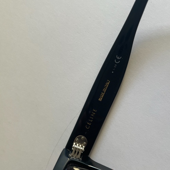 CELINE BLACK and TORTOISE RECTANGLE SUNGLASSES CL40013i 05F 55/19 - Picture 5 of 8